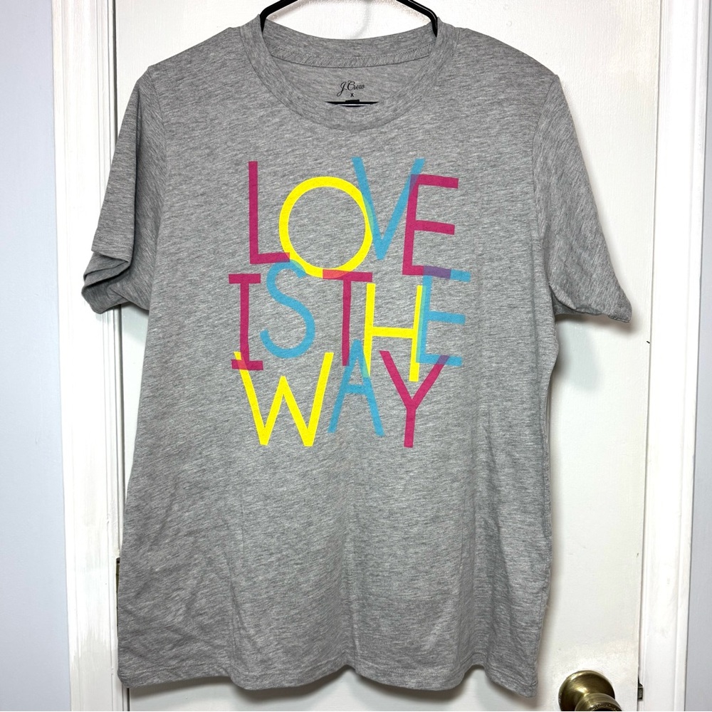 NWT J. Crew Love Is The Way Human Rights T-Shirt L
